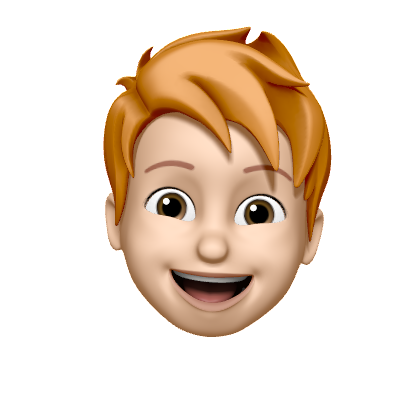 Apple Memoji representation of Andreu smiling